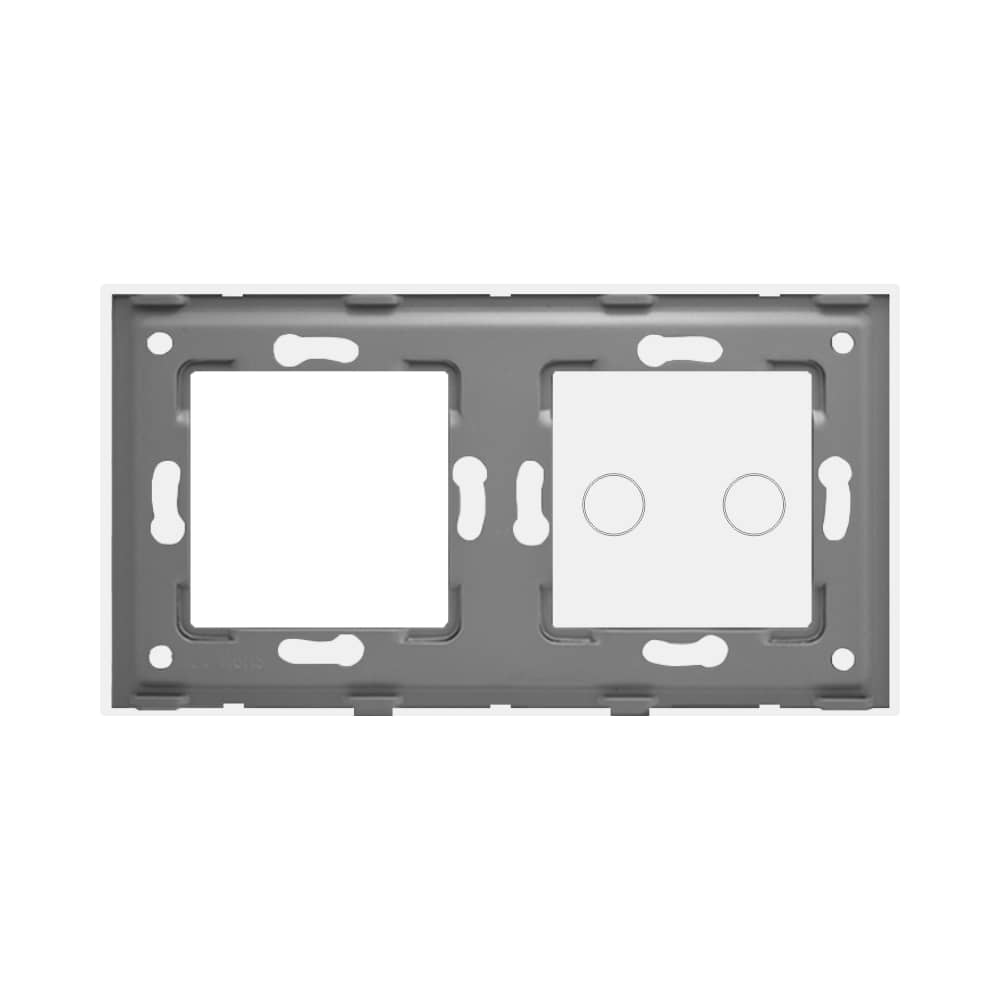 Luxion Dupla Érintőkapcsoló + Konnektor Üveg Panel — imaginea 5