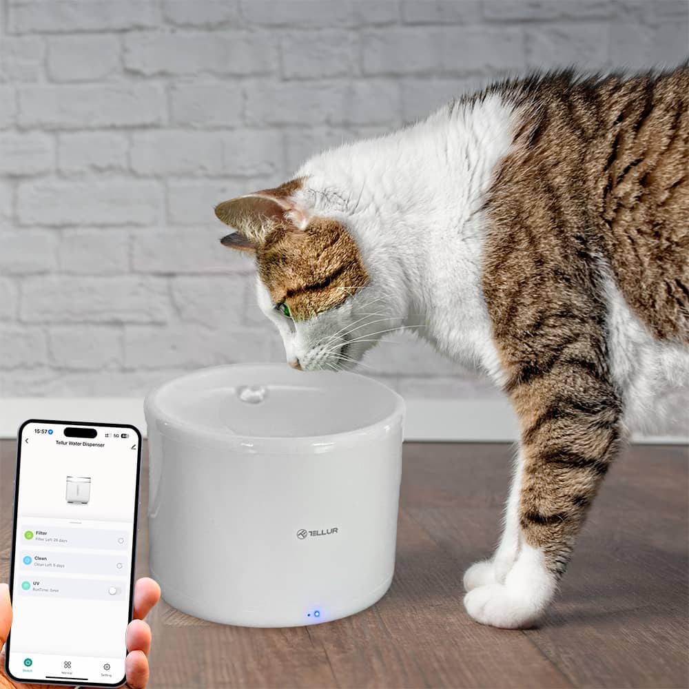 Okos állatvíz adagoló Tellur TLL331471, Wi-Fi, 2L-es kapacitás — imaginea 3
