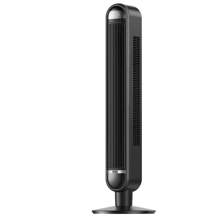Toronyventilátor DREO Cruiser DR-HTF019, 6 sebességfokozat, 4 funkció, 106 cm, HyperSilent 30 dB, 90°-os oszcilláció, Távirányítóval, Fekete — imaginea 2